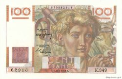 100 Francs JEUNE PAYSAN FRANCE  1949 F.28.24 pr.SPL