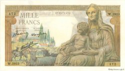 1000 Francs DÉESSE DÉMÉTER FRANCE  1943 F.40.15 NEUF
