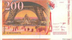 200 Francs EIFFEL FRANCE  1997 F.75.04b SUP