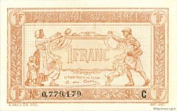 1 Franc TRÉSORERIE AUX ARMÉES 1917 FRANCE  1917 VF.03.03 SUP+