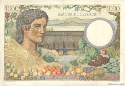 1000 Francs Algérie surchargé FRANCE  1943 VF.10.02 pr.SUP