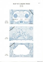 5 Francs BLEU et 5 Francs NOIR FRANCE  1975 F.01/02pl NEUF