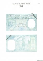 20 Francs BAYARD Planche FRANCE  1975 F.11pl UNC
