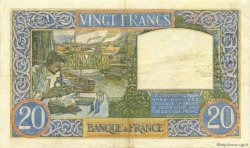 20 Francs TRAVAIL ET SCIENCE FRANCE  1941 F.12.14 TTB+