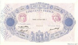 500 Francs BLEU ET ROSE FRANCE  1936 F.30.37 SPL