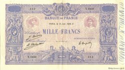 1000 Francs BLEU ET ROSE FRANCE  1926 F.36.42 SUP+