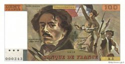 100 Francs DELACROIX FRANCE  1978 F.68.01A1 pr.NEUF