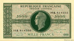 1000 Francs MARIANNE Chiffres gras FRANCE  1945 VF.12.01 pr.SPL