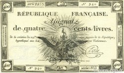 400 Livres FRANCE  1792 Ass.38a SUP