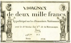 2000 Francs FRANCE  1795 Ass.51a TTB+