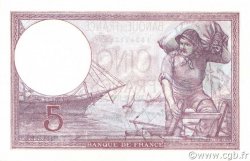5 Francs FEMME CASQUÉE modifié FRANCE  1939 F.04.04 NEUF