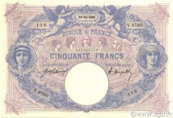 50 Francs BLEU ET ROSE FRANCE  1920 F.14.33 SUP à SPL