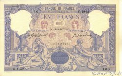 100 Francs BLEU ET ROSE FRANCE  1907 F.21.22 SUP