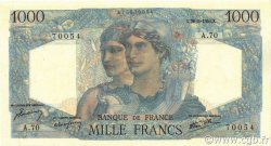 1000 Francs MINERVE ET HERCULE FRANCE  1945 F.41.05 SUP+