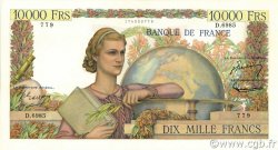 10000 Francs GÉNIE FRANÇAIS FRANCE  1954 F.50.71 SUP