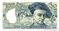 50 Francs QUENTIN DE LA TOUR FRANCE  1989 F.67.15 SUP à SPL