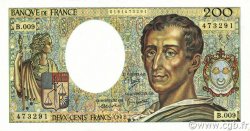 200 Francs MONTESQUIEU FRANCE  1982 F.70.02 pr.NEUF