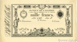 1000 Francs ALGÉRIE  1852 P.012s SUP+