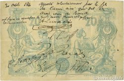 20 Francs ALGÉRIE  1887 P.015x TTB