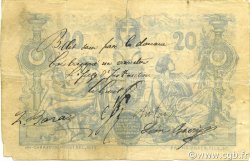 20 Francs ALGÉRIE  1884 P.015x TB