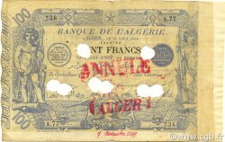 100 Francs Annulé ALGÉRIE  1894 P.018 TB