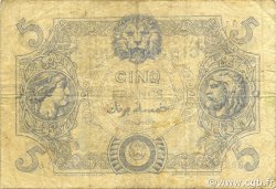 5 Francs ALGÉRIE  1918 P.071b TB