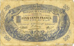 500 Francs ALGÉRIE  1918 P.075b B+