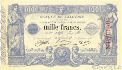 1000 Francs ALGÉRIE  1924 P.076s pr.NEUF
