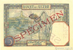 5 Francs ALGÉRIE  1927 P.077s pr.NEUF