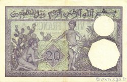 20 Francs ALGÉRIE  1942 P.078c SUP à SPL