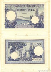 50 Francs Épreuve ALGÉRIE  1912 P.079s SPL