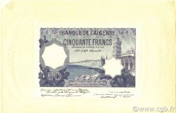 50 Francs Épreuve ALGÉRIE  1912 P.079s NEUF