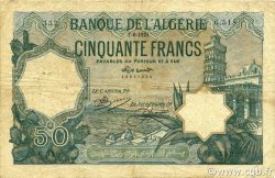 50 Francs ALGÉRIE  1921 P.080a