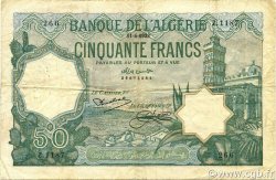 50 Francs ALGÉRIE  1933 P.080a pr.TTB