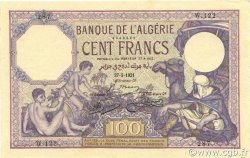 100 Francs ALGÉRIE  1921 P.081s pr.NEUF