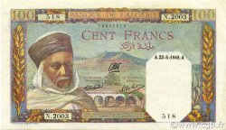 100 Francs ALGÉRIE  1945 P.085a SUP
