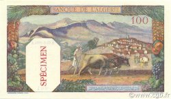 100 Francs Spécimen ALGÉRIE  1938 P.085s NEUF