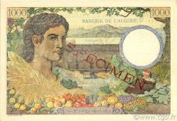 1000 Francs ALGERIA  1942 P.089s UNC-