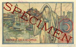 5 Francs ALGÉRIE  1944 P.094s pr.NEUF