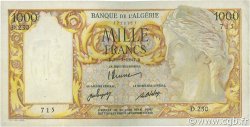 1000 Francs ALGÉRIE  1947 P.104 TTB+