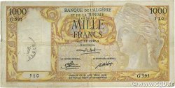 1000 Francs ALGÉRIE  1949 P.107a TB+