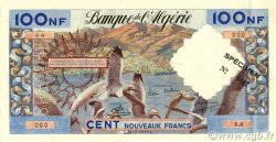 100 Nouveaux Francs ALGERIA  1959 P.121s