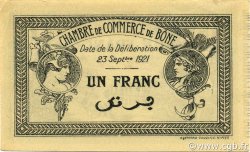 1 Franc ALGÉRIE Bône 1921 JP.138.19 SUP+