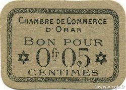 5 Centimes ALGERIA Oran 1916 JP.050 VF+