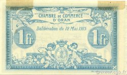 1 Franc ALGÉRIE Oran 1915 JP.141.02 SUP+