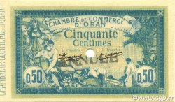 50 Centimes Annulé ALGÉRIE Oran 1915 JP.141.06 pr.NEUF
