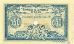 50 Centimes Annulé ALGÉRIE Oran 1915 JP.141.06 pr.NEUF