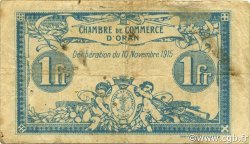 1 Franc ALGÉRIE Oran 1915 JP.141.08 TB
