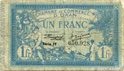 1 Franc ALGÉRIE Oran 1918 JP.141.20 B