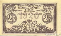 2 Francs ALGÉRIE Oran 1920 JP.141.24 SPL